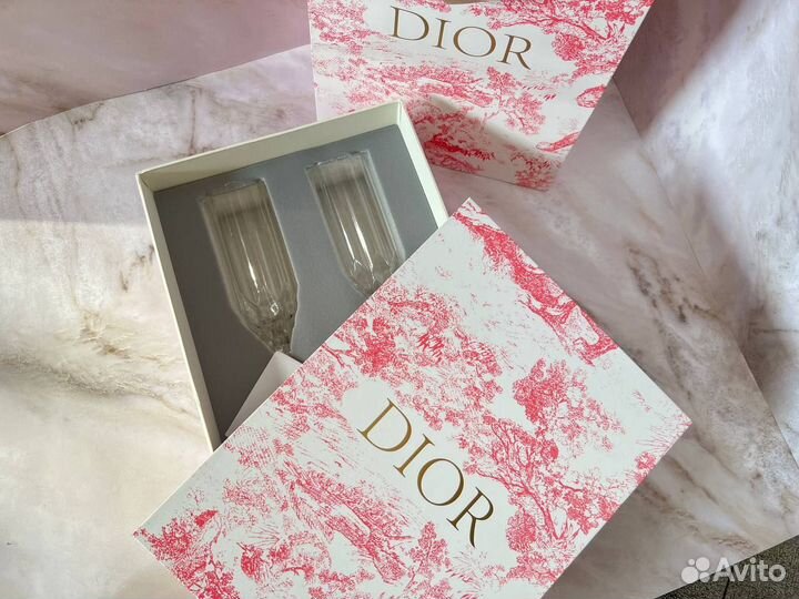 Бокалы Dior для шампанского фужеры