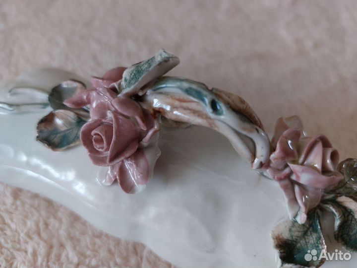 Шкатулка фарфоровая, винтажная