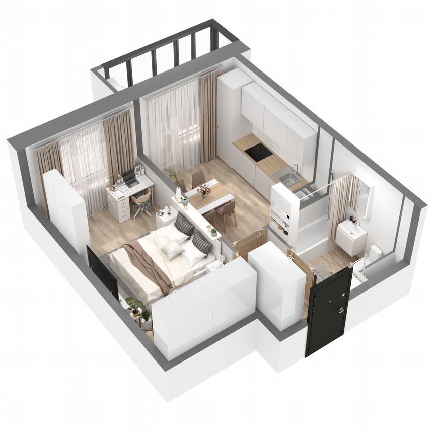 1-к. квартира, 36,1 м², 15/23 эт.