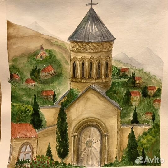 Картина акварель