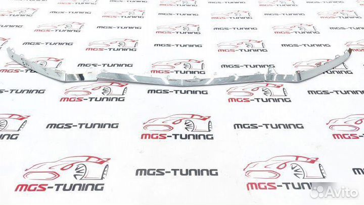 Хром губа E-class W212 2013-2016 AMG пакет 212