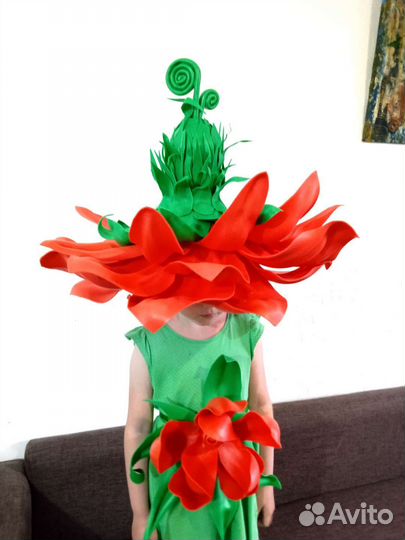 Детская красивая шляпка на утренник. Раз надевали