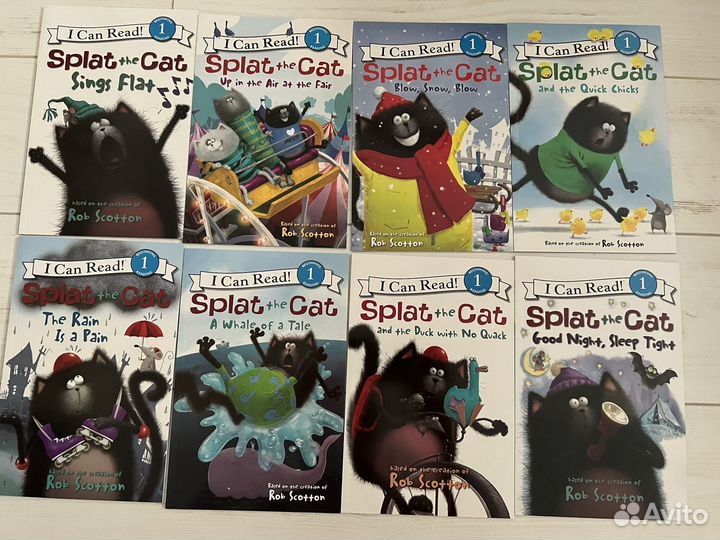 Книги Splat the cat (котенок шмяк) на английском