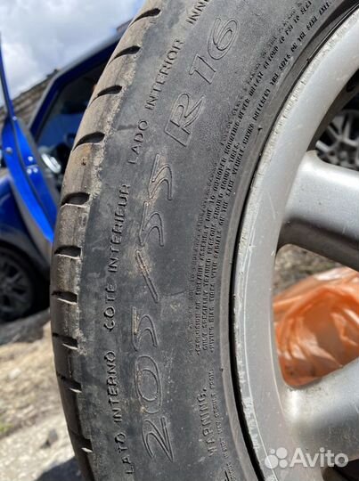 Michelin летние r16 205/55 на дисках 4шт