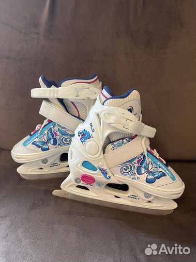 Коньки детские раздвижные nordway 27-30