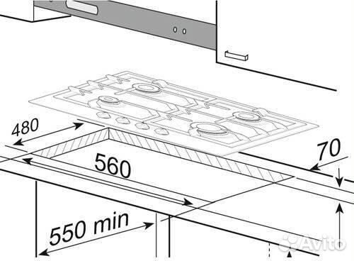 Варочная панель Korting HG 630 ctsn