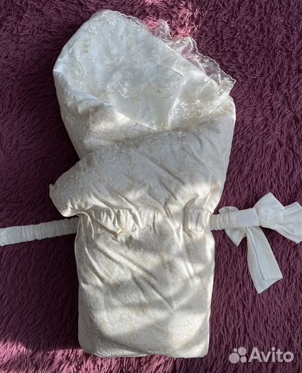 Комплект на выписку для девочки осень