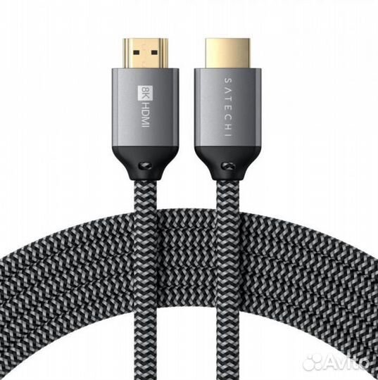 Кабель Satechi 8K ultra HD hdmi 2.1 Cable 2 м сер