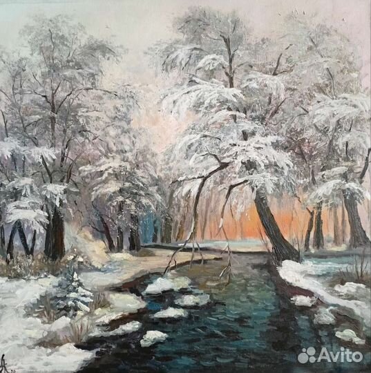 Картина маслом на холсте.