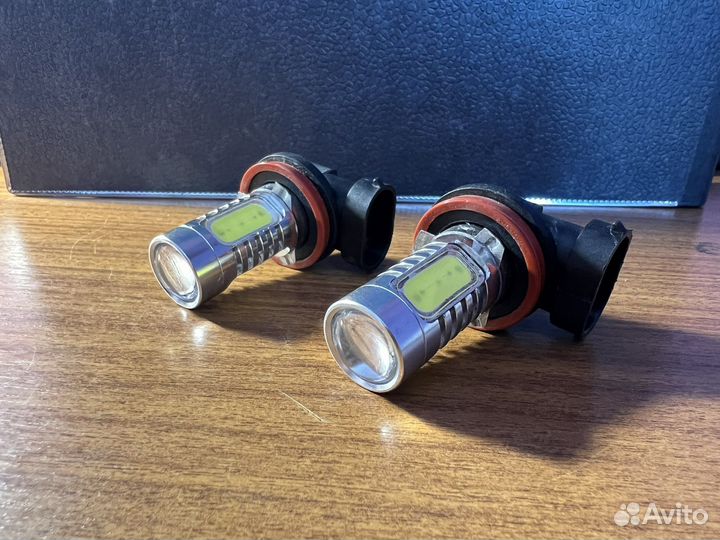 Автолампы h11 светодидная линза комплект 2шт