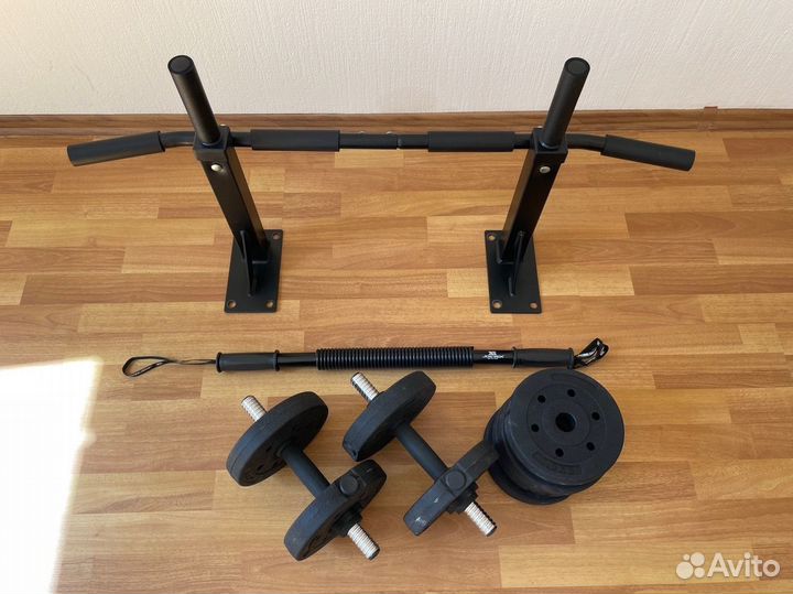 Турник torneo, гантели, эспандер- палка