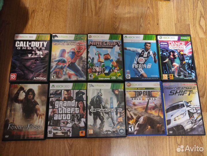 Игры на Xbox 360 цена за 10 шт