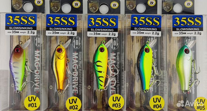 Воблер ZipBaits Rigge 35SS, 48 цветов