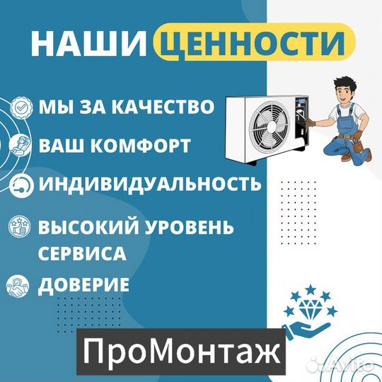 Установка кондиционеров, сплит систем