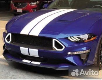 Решетка с дхо в стиле R для Ford Mustang 18+