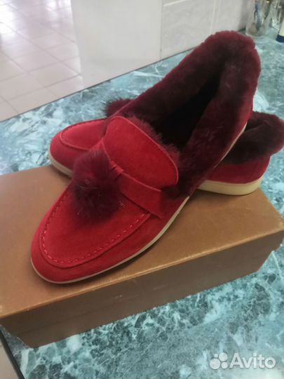 Лоферы зимние