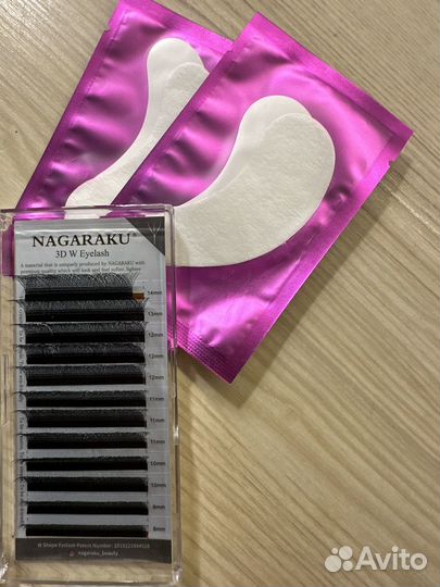 Ресницы для наращивания nagaraku 3d пучки микс