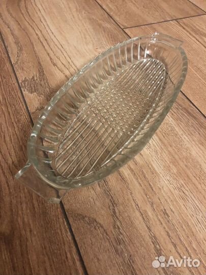 Селедочница СССР стеклянная