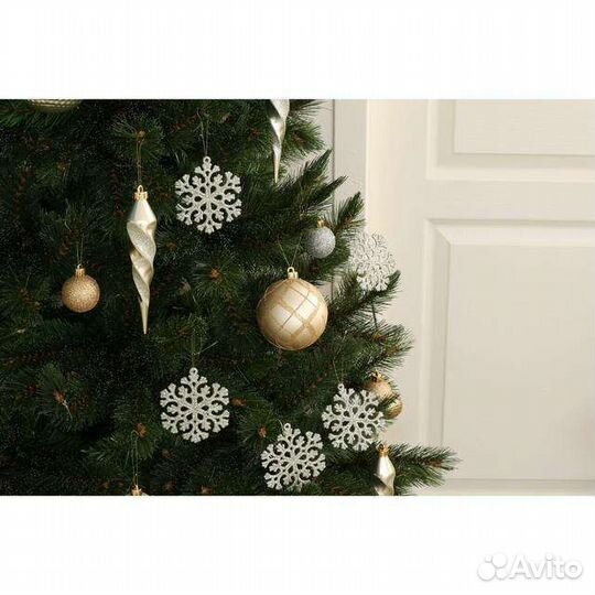 Снежинки с блёстками