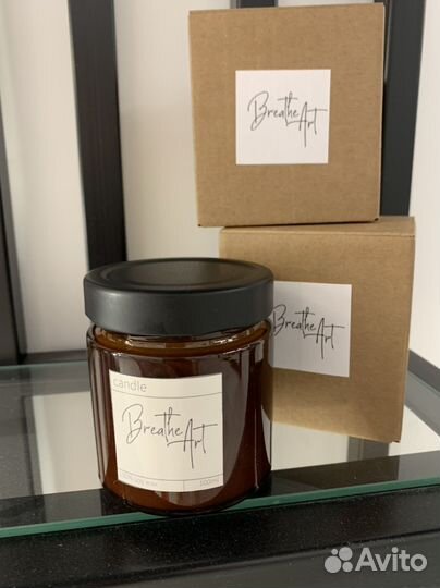 Ароматическая свеча ручной работы