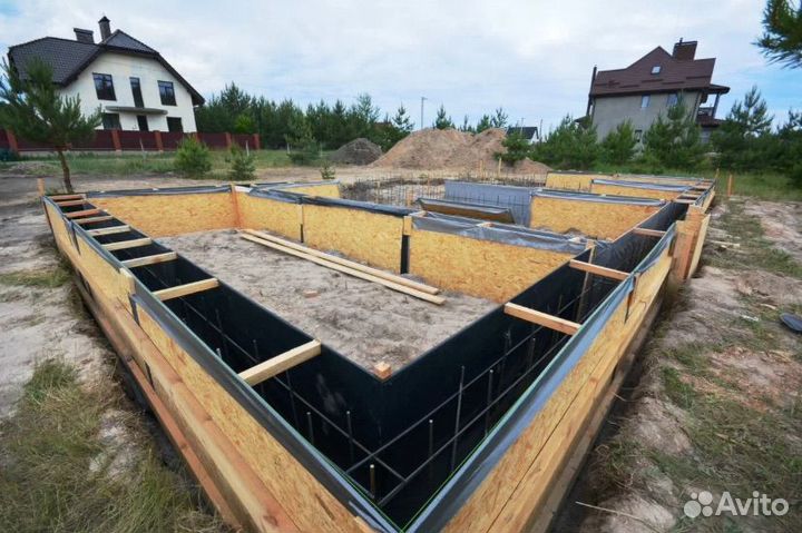 Парковка/Отмостка/Дренаж/ Ливневка бетонные работы