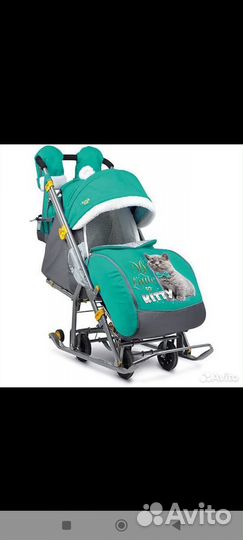 Детские санки коляска Ника Kids 7 lux