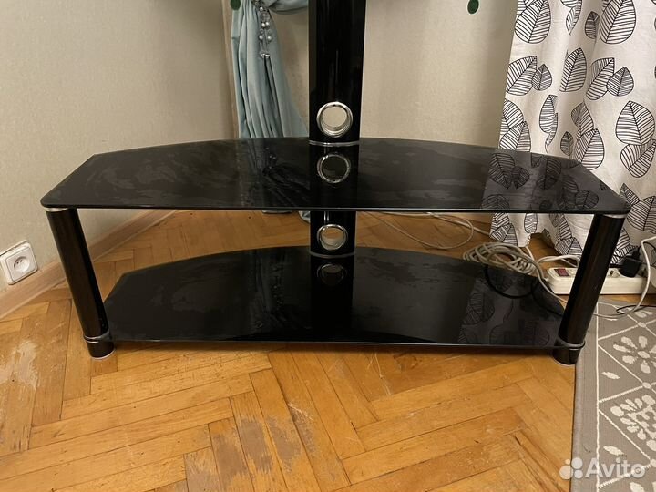 Стеклянная тумба под тв телевизор