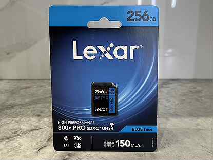 Карта памяти Lexar Pro 800x 256gb