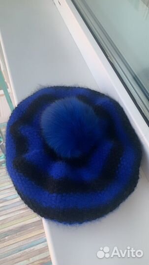 Берет из пуха норки