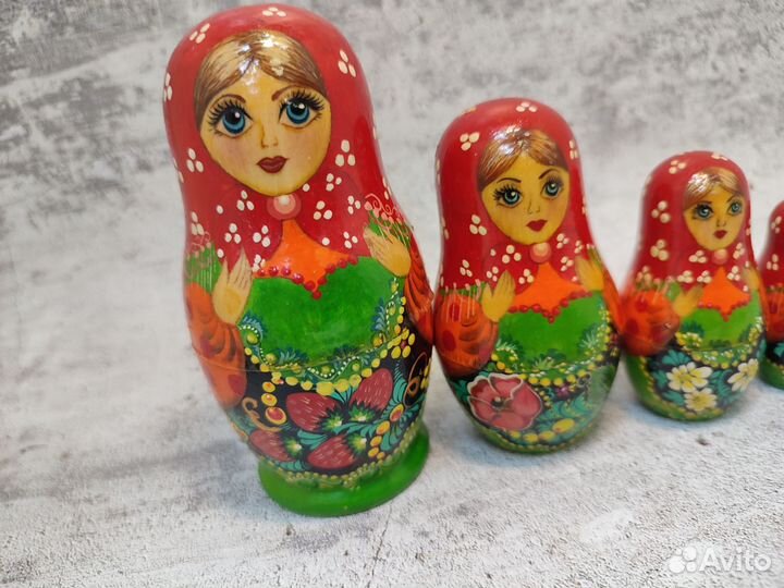 Матрешка деревянная. Ручная роспись. Авторская