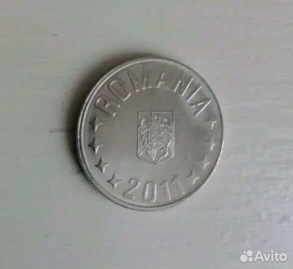 Монета Румыния 10 бани