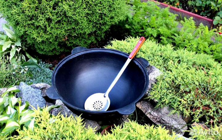 Казан из чугуна узбекский с крышкой