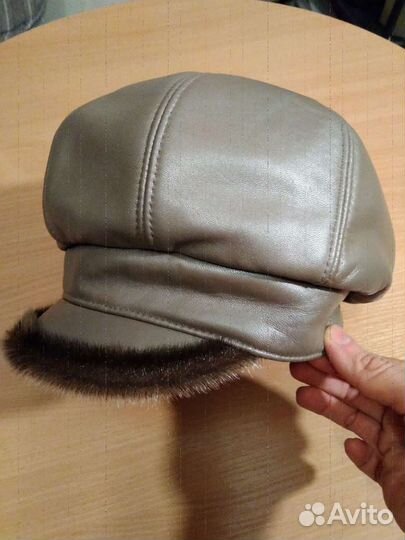Кожаная кепка