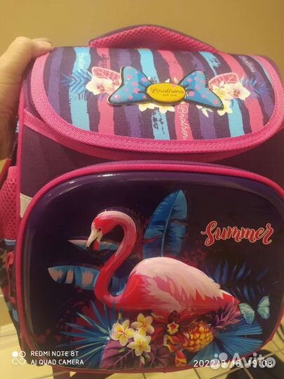 Рюкзак школьн для девочки новый + мешок для обуви