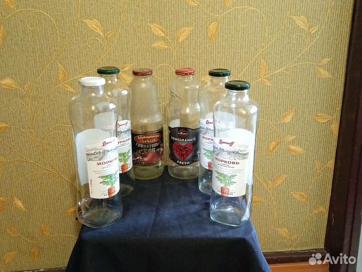 Стеклянная бутылка 1 л