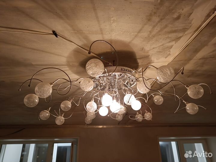 Люстра потолочная бу
