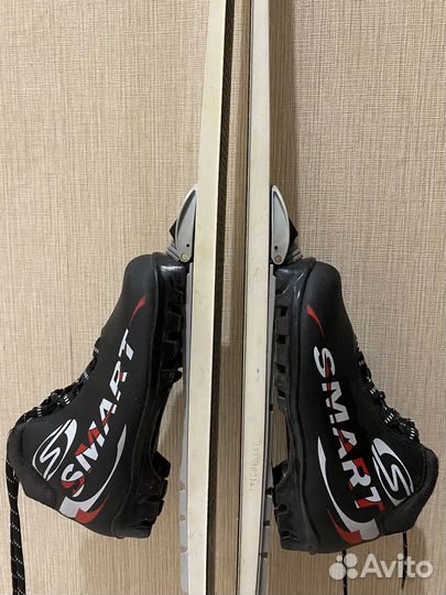 Беговые лыжи + ботинки и палки