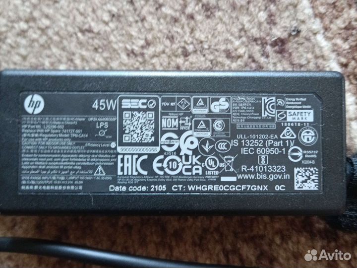 Блок питания для ноутбука hp 19.5v