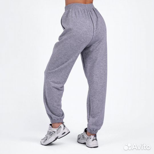 Брюки B.466 - меланж, French terry б/н, 44