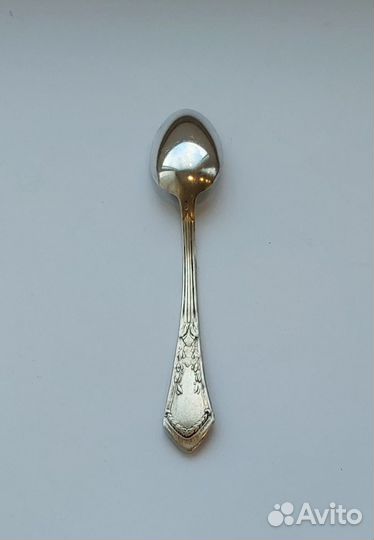 Антикварная Серебряная чайная ложка Рельеф серебро