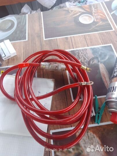 Силовой кабель сабвуфера,4,40м, 60А