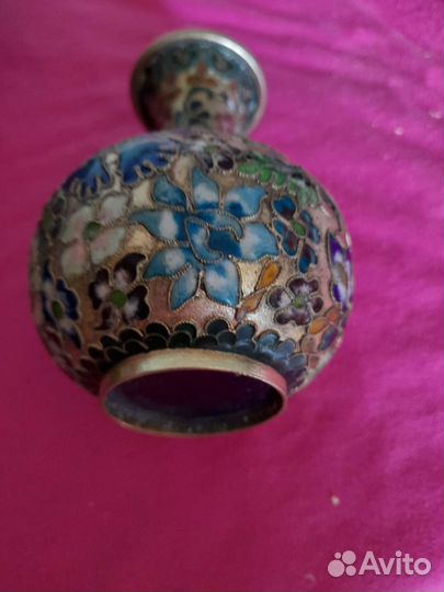 Парные вазы Клуазоне китай