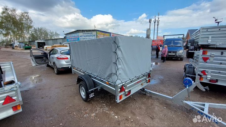 Прицеп с тентом 110см. Полностью оцинкован