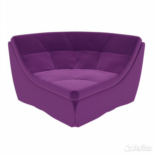 Угловой модуль Холидей Велюр черный