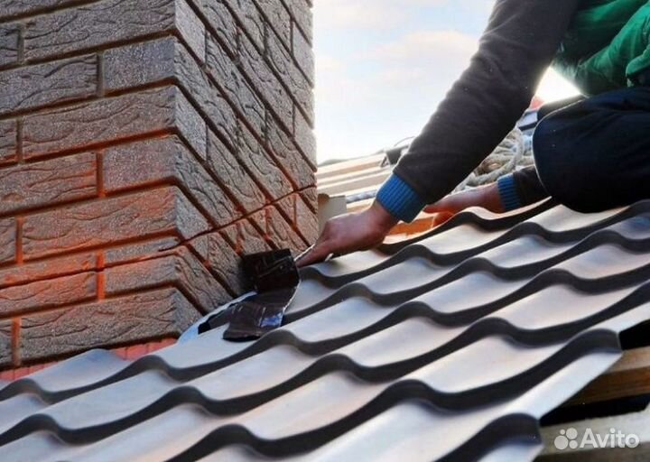 Крыша, кровельные работы / Монтаж навеса, козырька