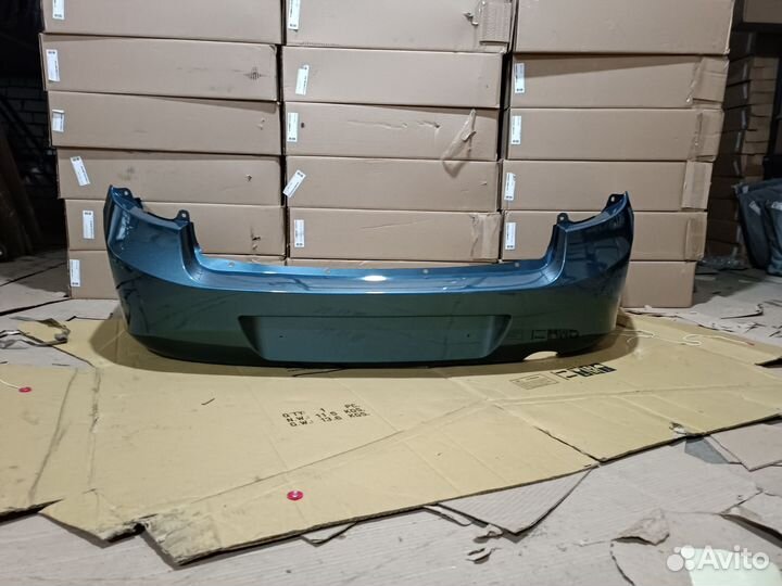 Бампер задний Лада гранта цвет серо - синий 497