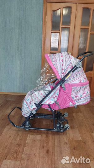 Детские санки коляска умка