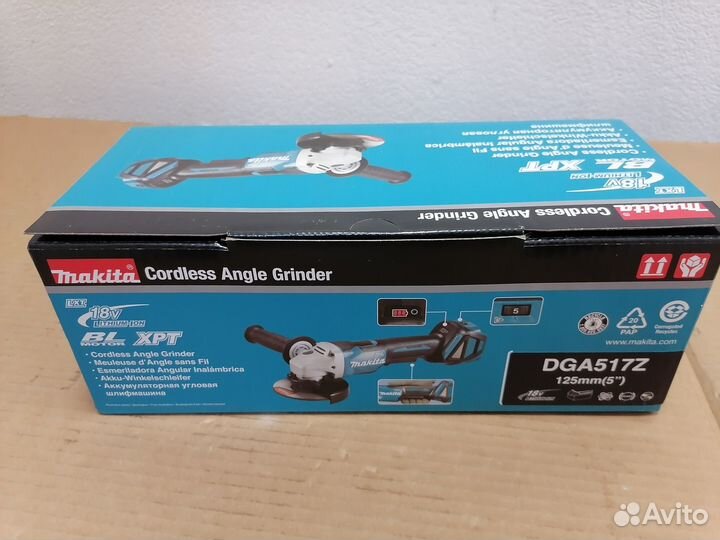 Аккумуляторная ушм Makita DGA517z (новая)