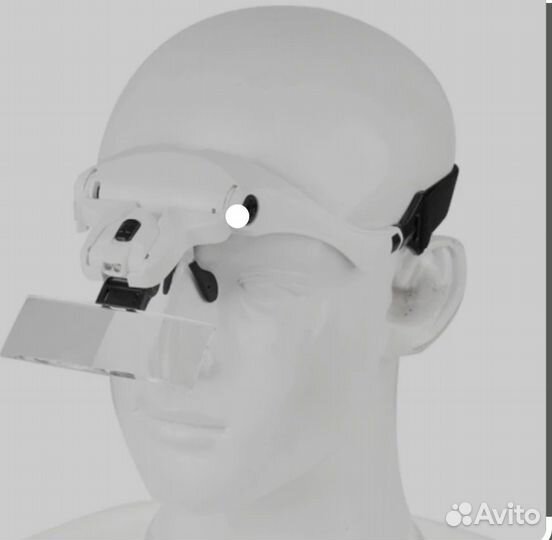 Лупа налобная с подсветкой, в наборе 5 линз