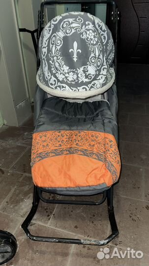 Детские санки на колесах